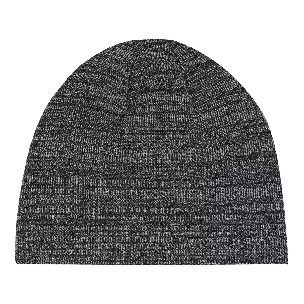 Planche acrylique avec bonnet en tricot côtelé marbré