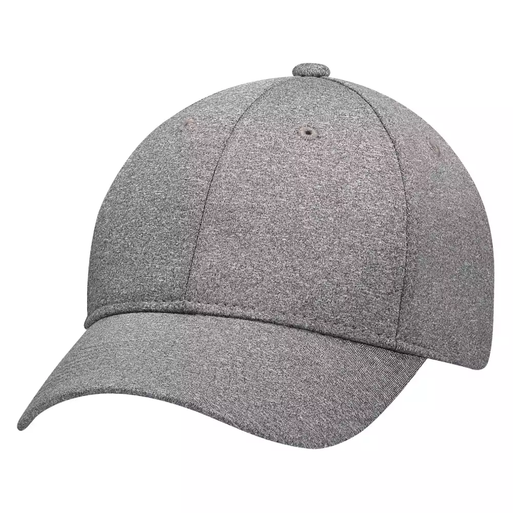 Casquette en polyester chiné et spandex ajustée