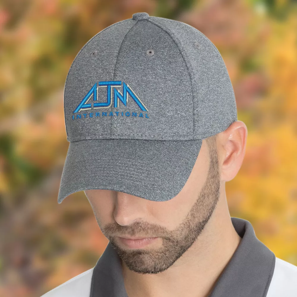 Casquette en polyester chiné et spandex ajustée