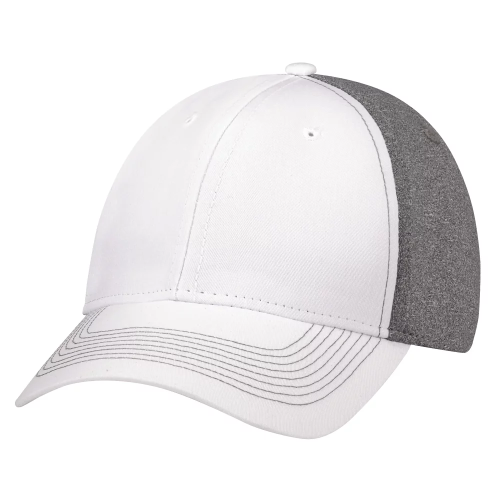 Casquette en polycoton/polyester chiné et spandex ajustée