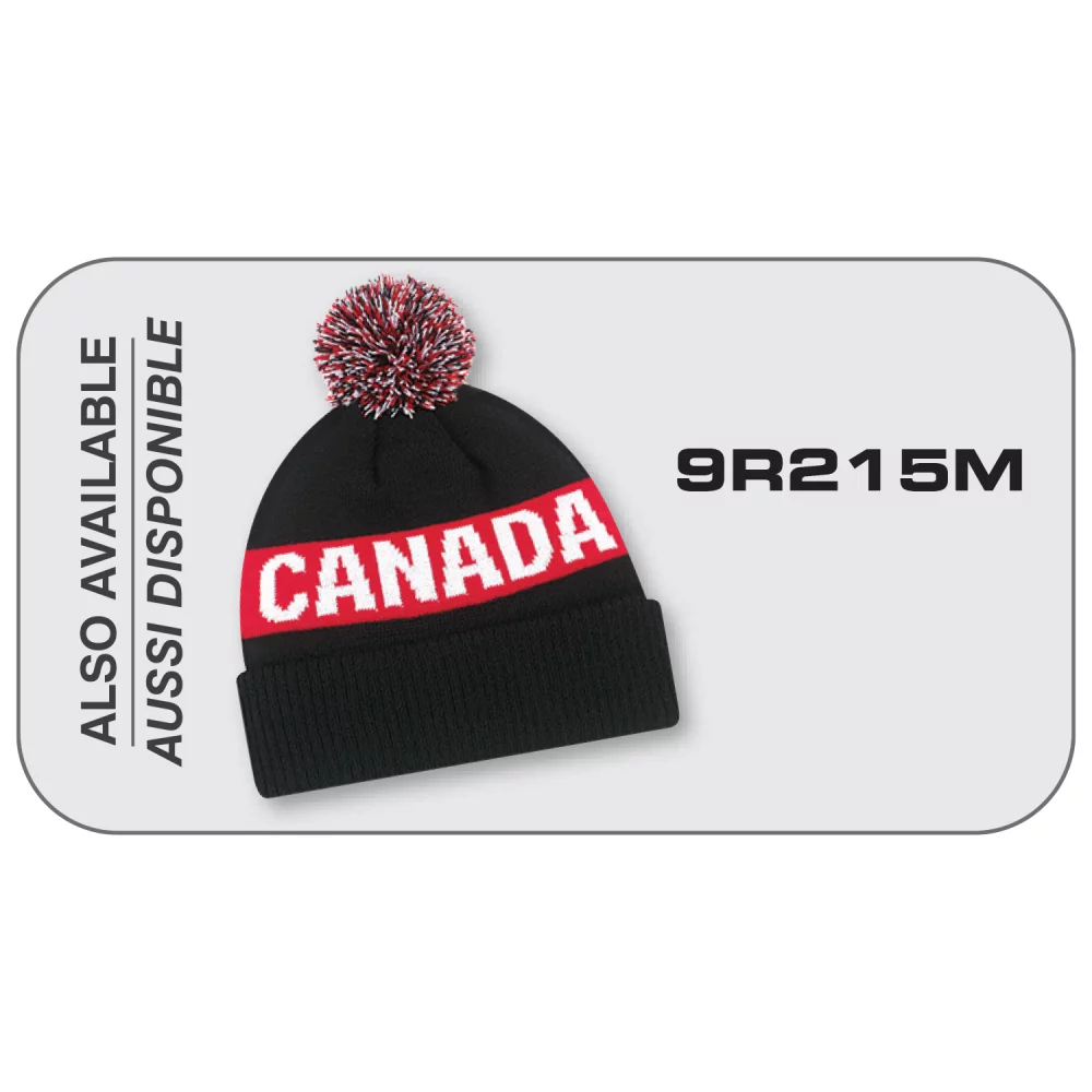 Casquette en polycoton avec insigne du Canada et bordure contrastante