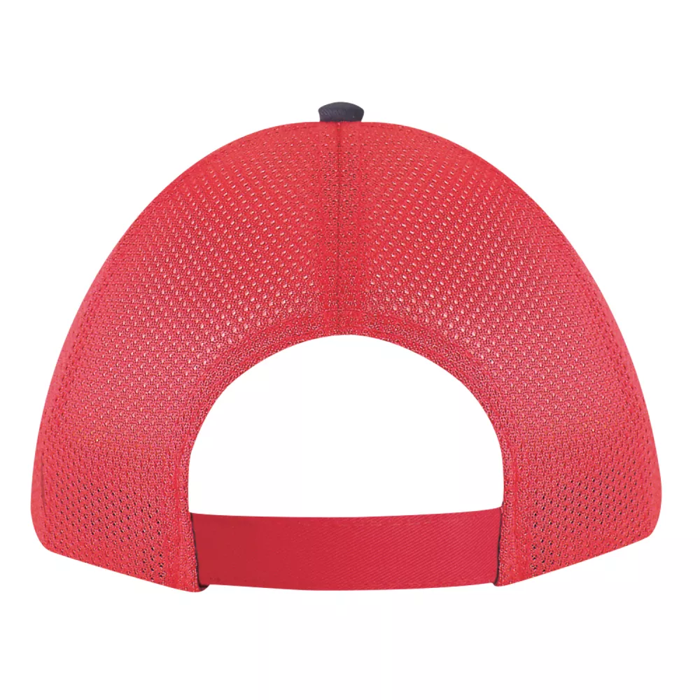 Casquette en polycoton/polyester avec dos en filet (bicolore)