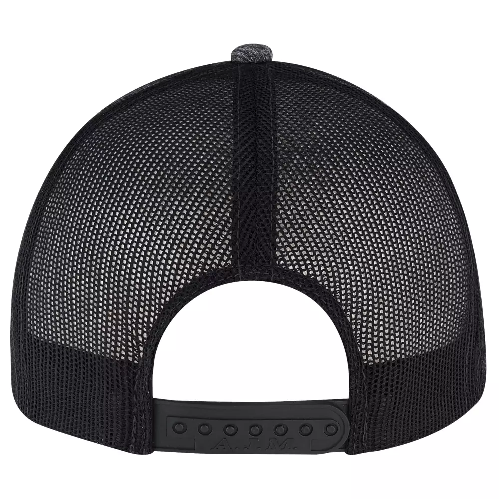 Casquette en polyester chiné ajustée / en maille de polyester doux