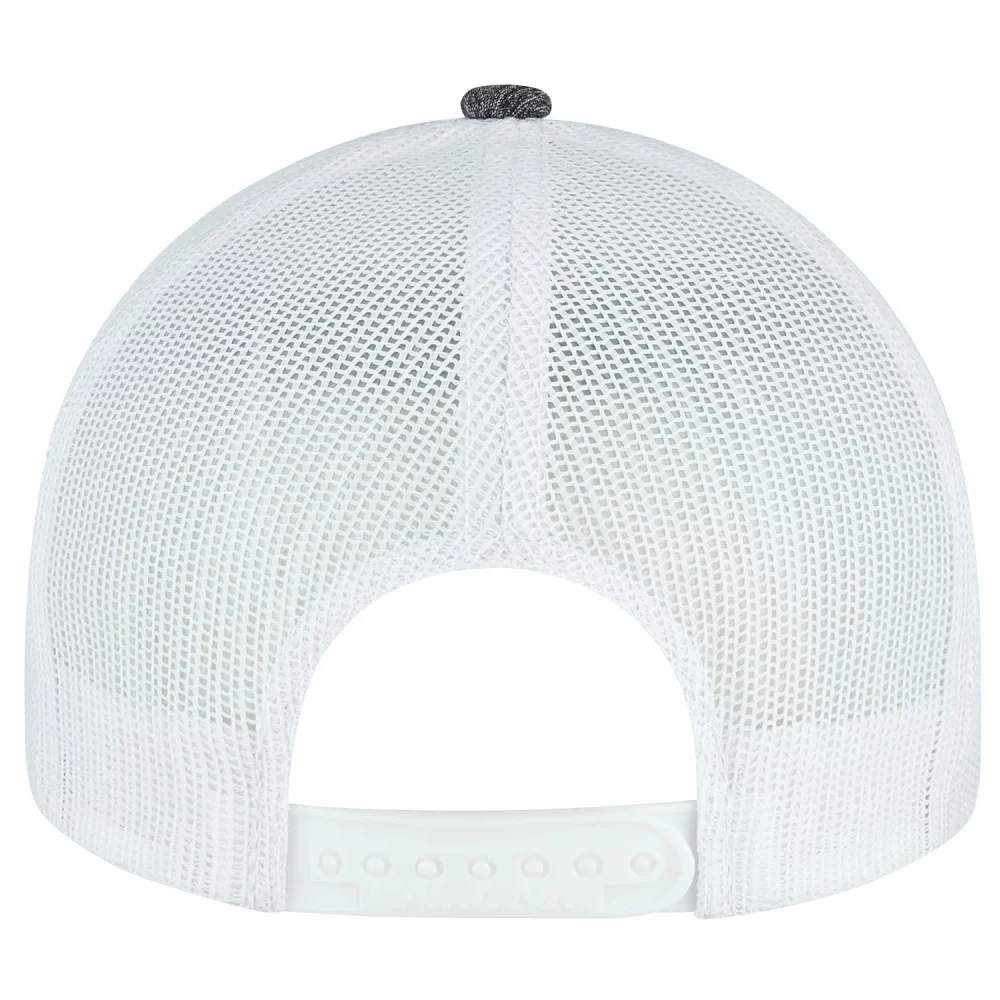 Casquette en polyester chiné ajustée / en maille de polyester doux