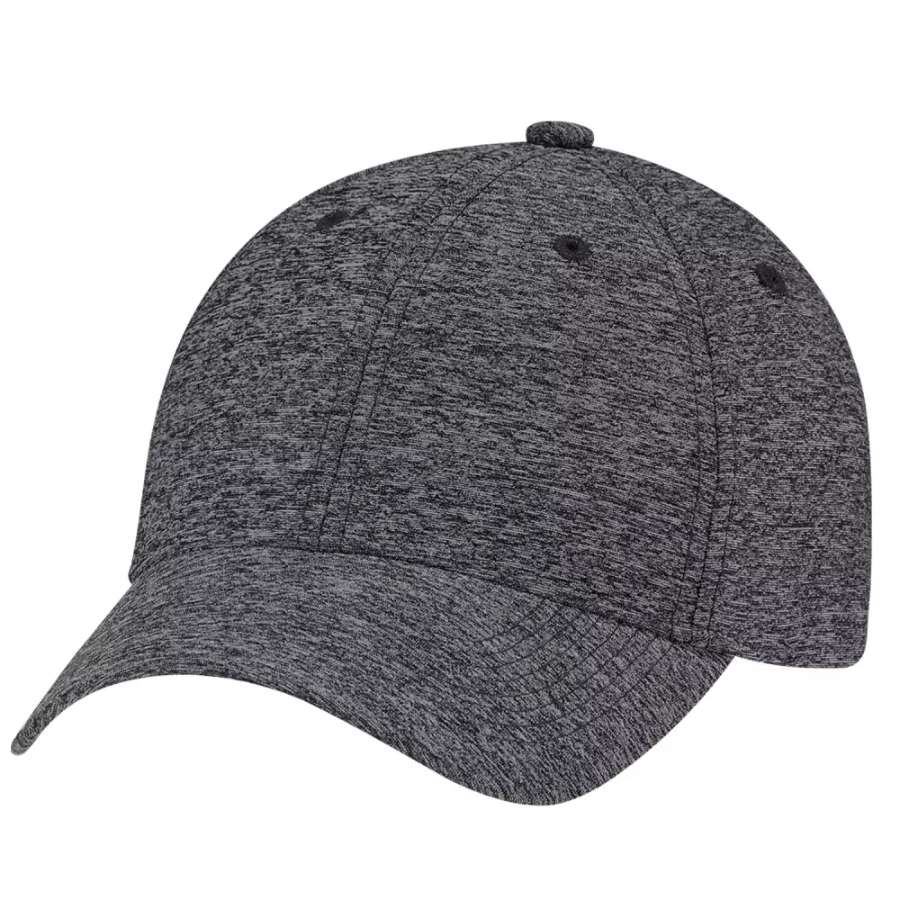 Casquette en polyester chiné et spandex ajustée