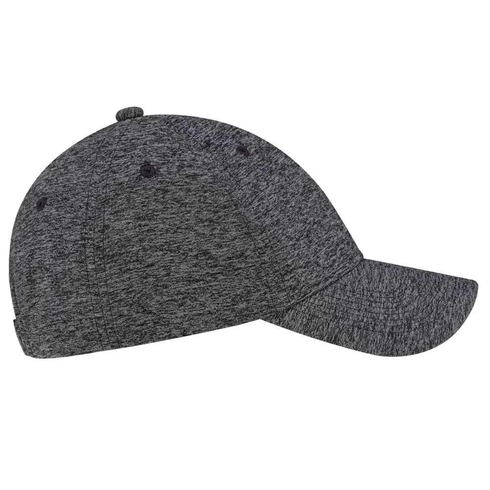 Casquette en polyester chiné et spandex ajustée