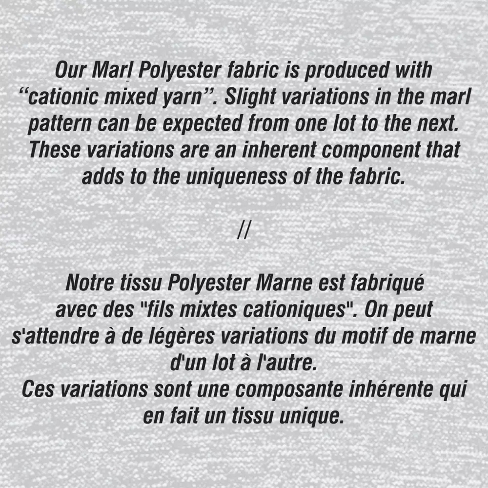 Casquette en polyester chiné et spandex ajustée