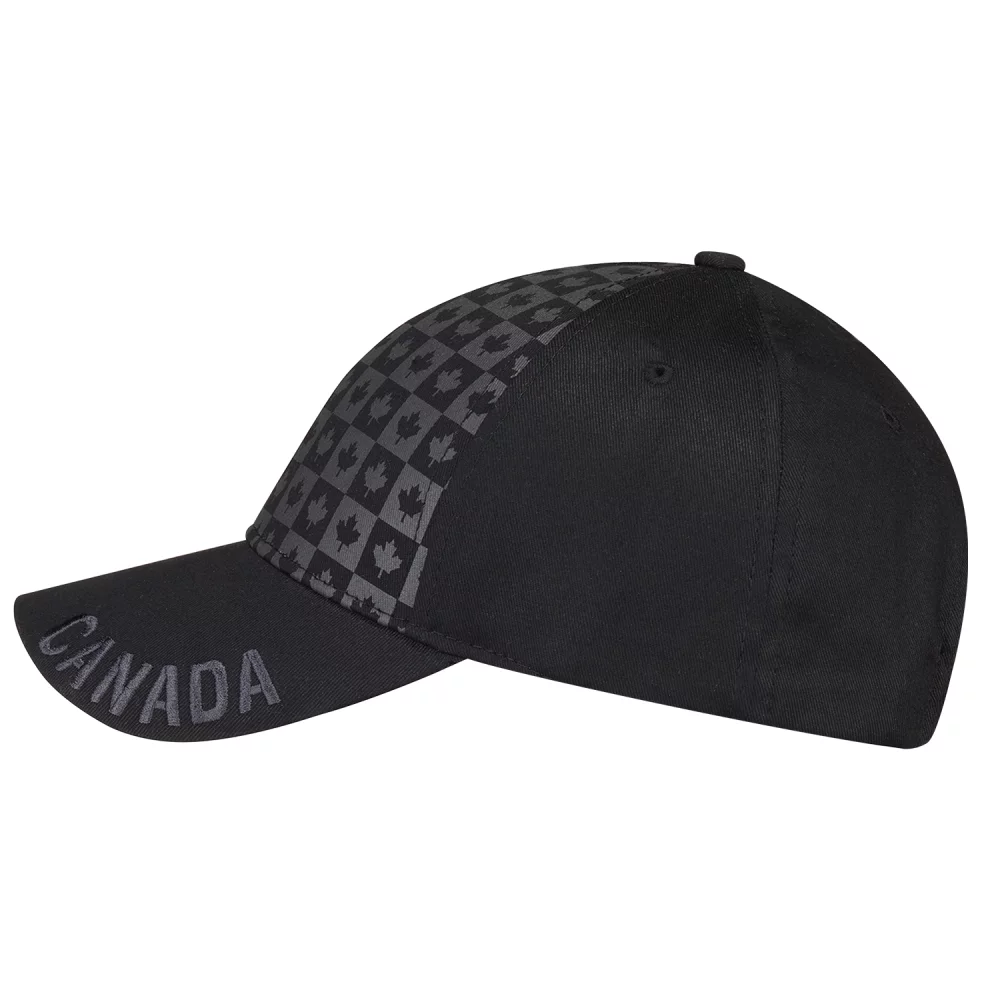 Casquette à impression d'écran de feuille d'érable ton sur ton