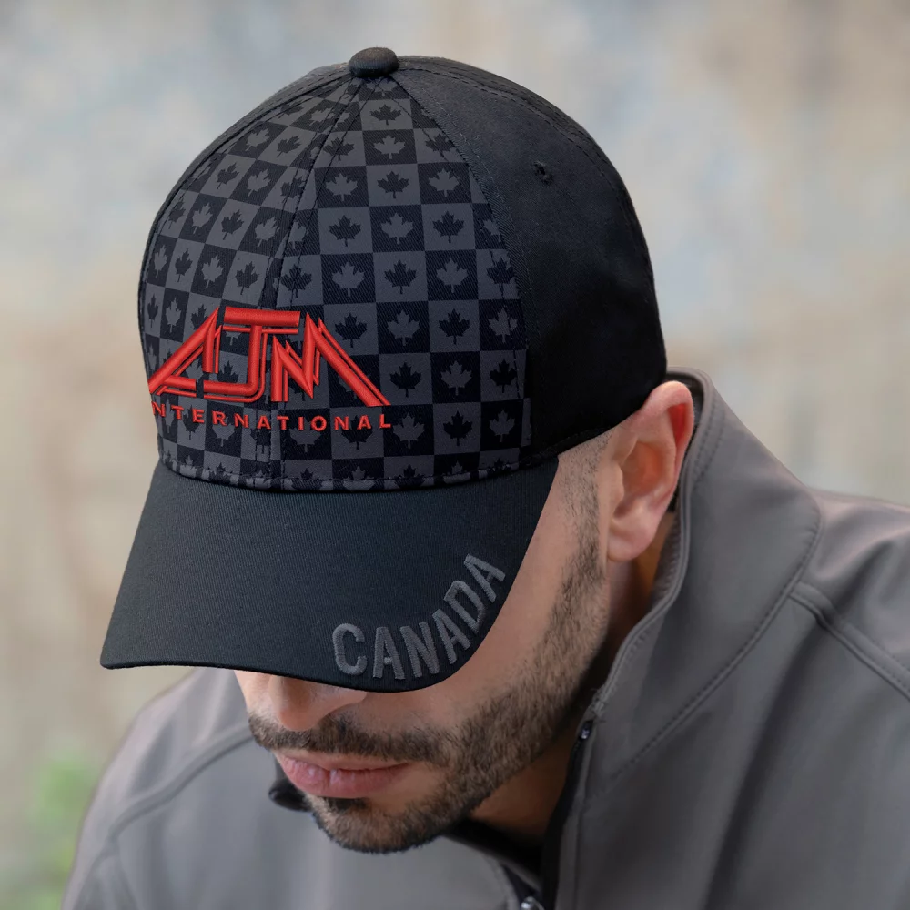Casquette à impression d'écran de feuille d'érable ton sur ton