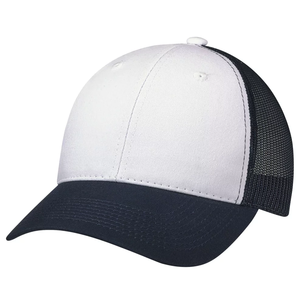 Casquette en nylon doux bicolore avec dos en filet