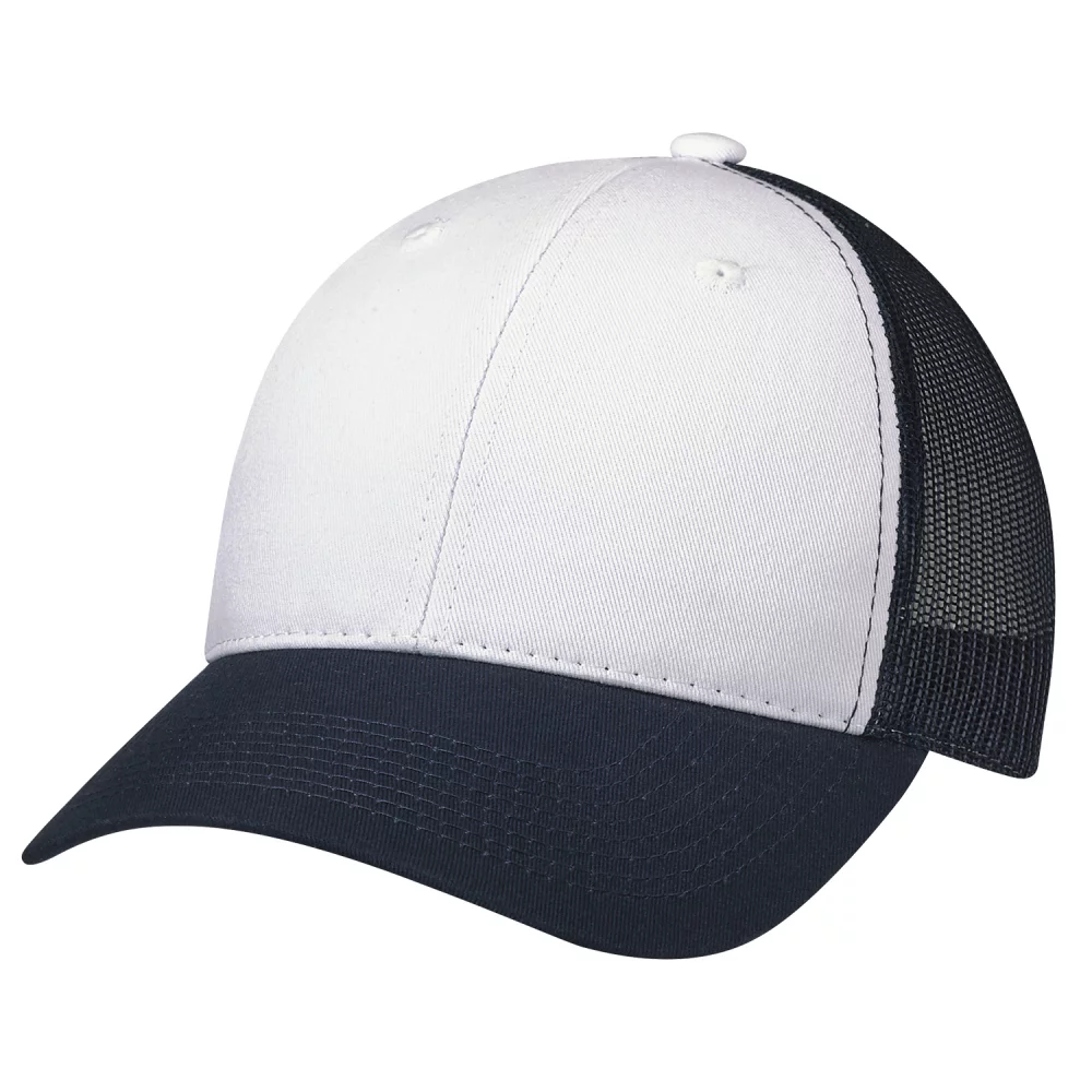 Casquette en nylon doux bicolore avec dos en filet