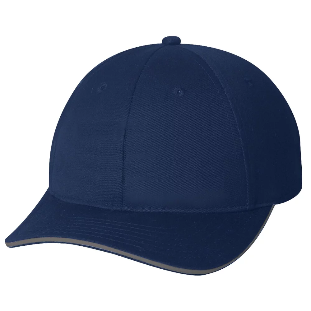 Casquette réfléchissante en sergé de coton mélangé de luxe