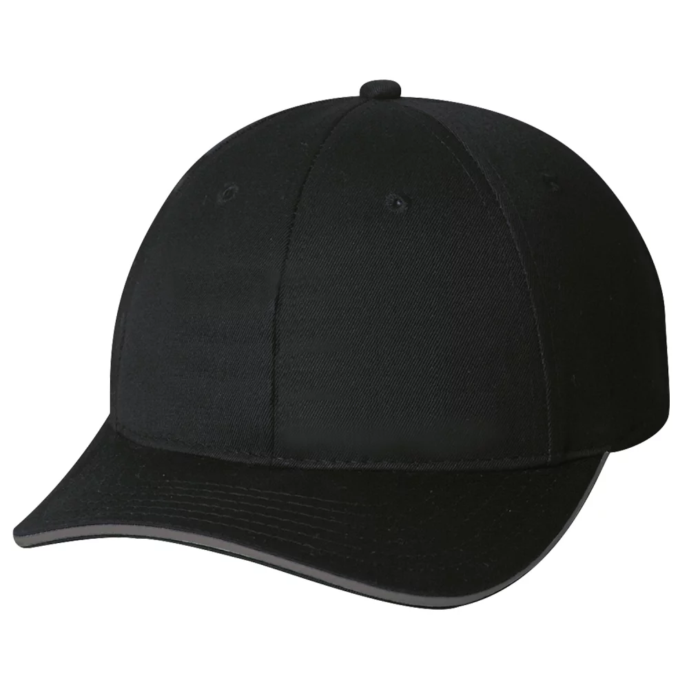 Casquette réfléchissante en sergé de coton mélangé de luxe
