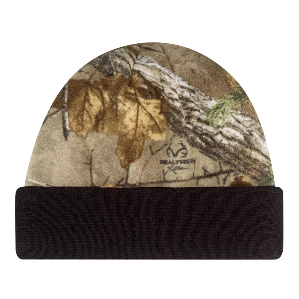 Casquette en polaire micro Realtree™ en acrylique/polyester imprimé.