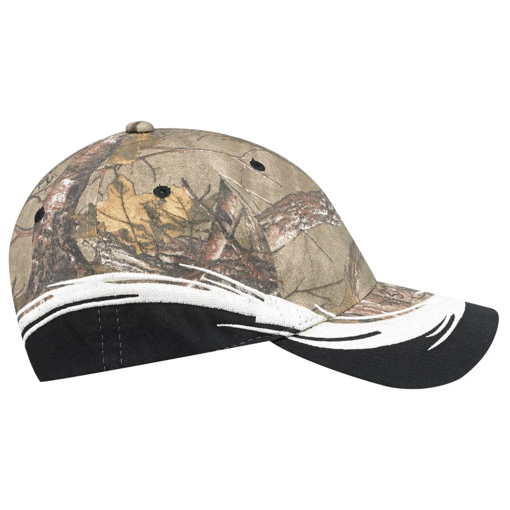 Casquette en polycoton brossé camouflage (Mossy Oak Break-Up® ou Realtree®)