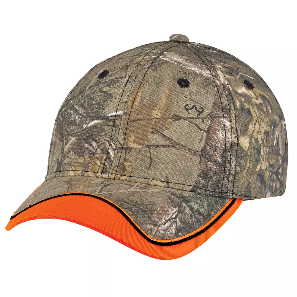 Casquette en camouflage en polyester/coton brossé