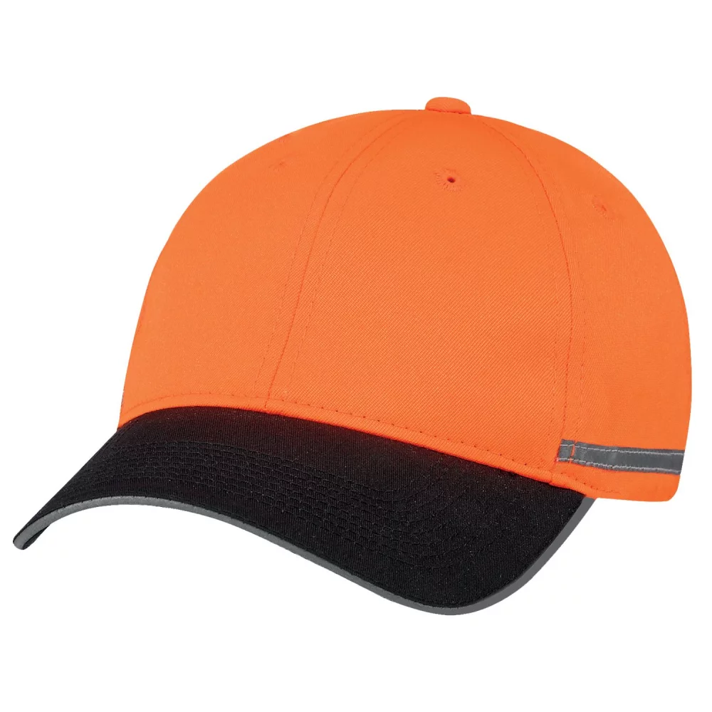 Casquette réfléchissante en polycoton/polyester ajustée.