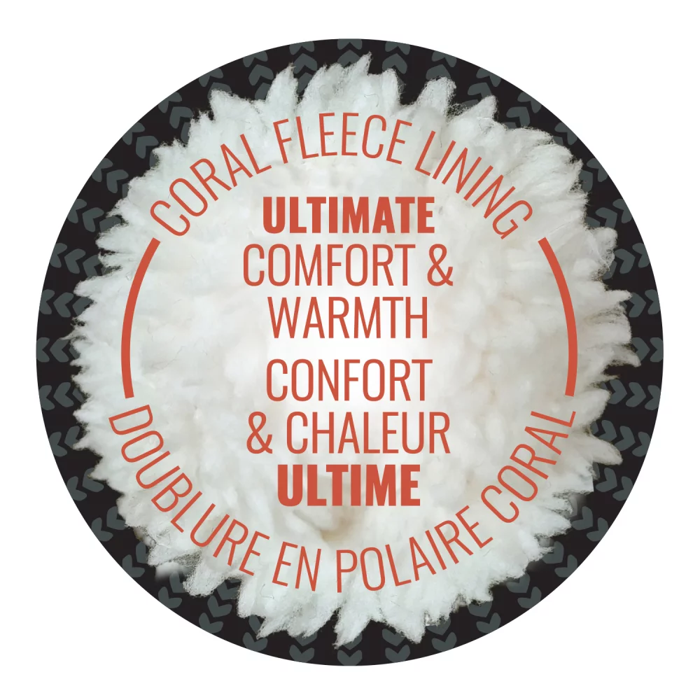 Cache-cou avec doublure en polaire de corail en polyester