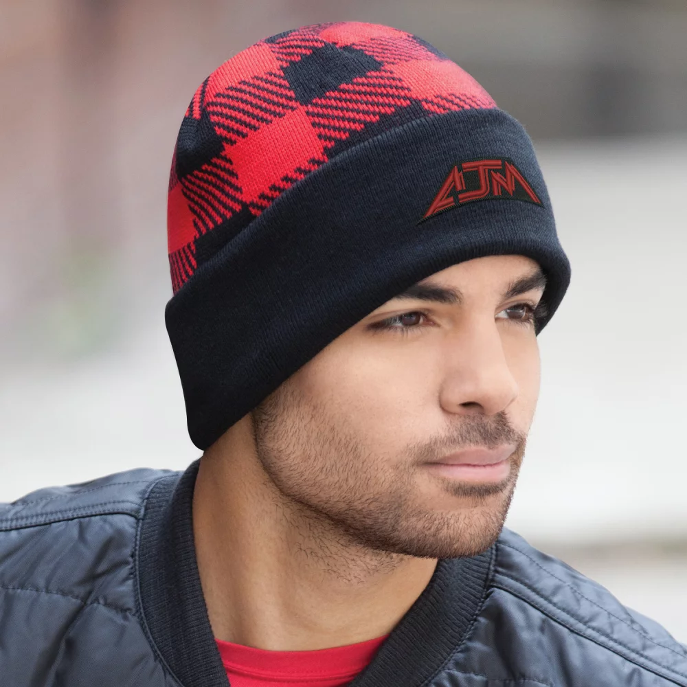 Casquette à revers en acrylique style bûcheron