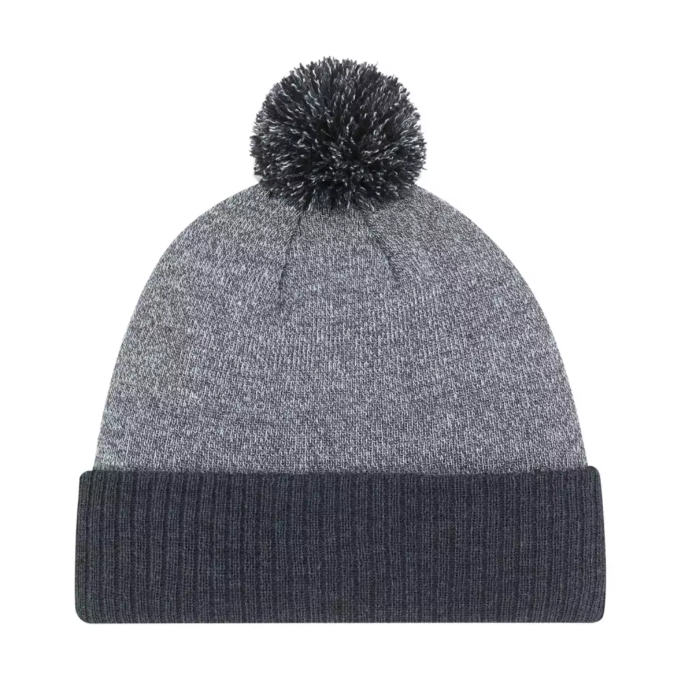 Bonnet tricoté avec pompon de 8 cm
