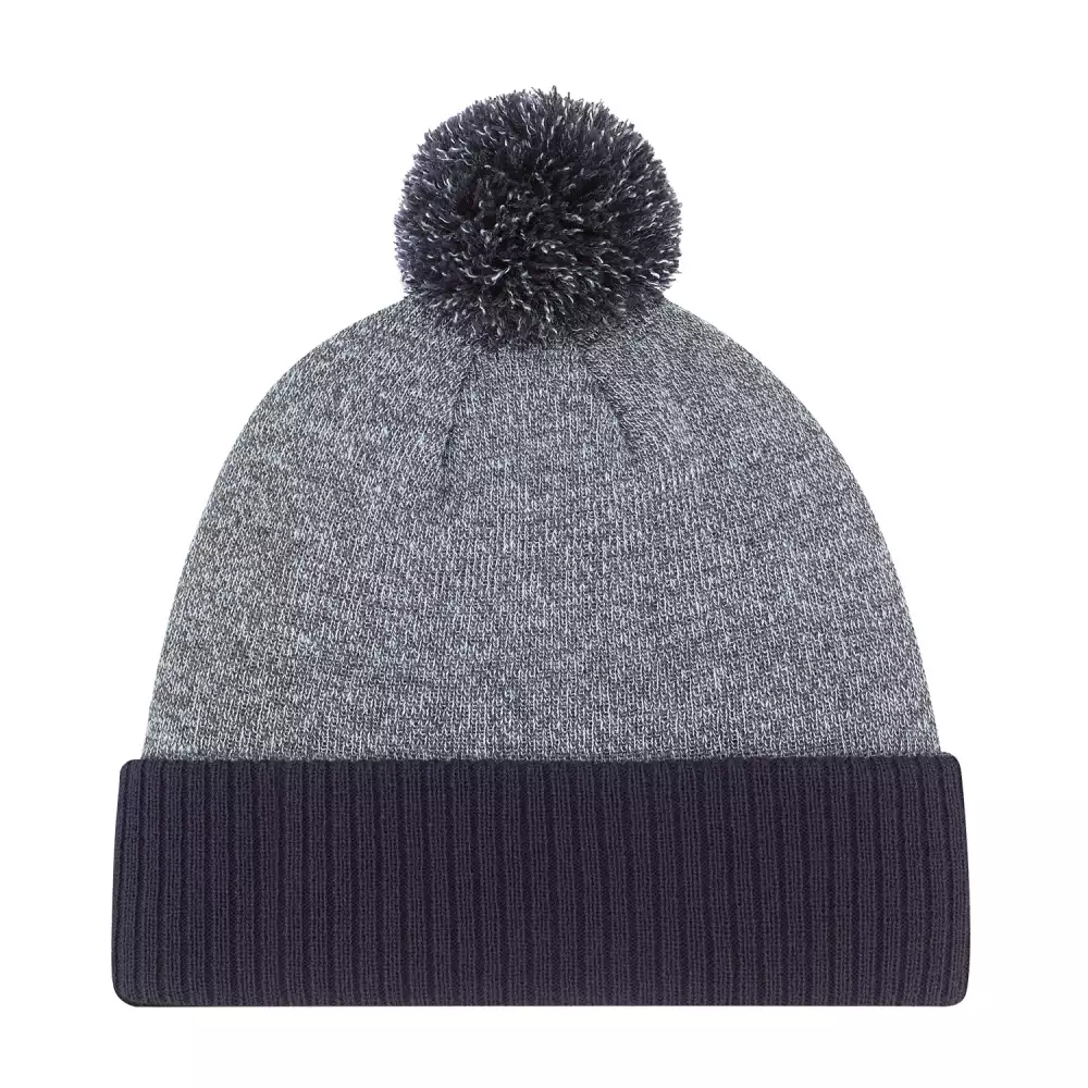 Bonnet tricoté avec pompon de 8 cm