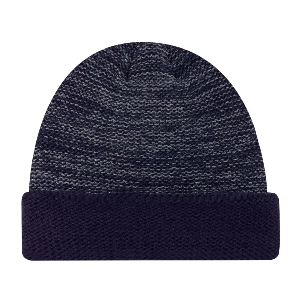 Bonnet à bordure tricotée en mélange