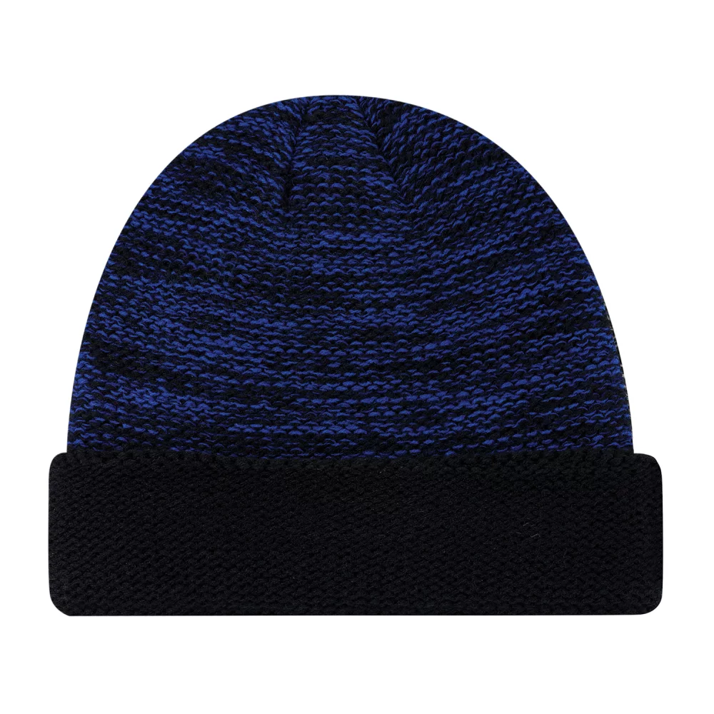 Bonnet à bordure tricotée en mélange