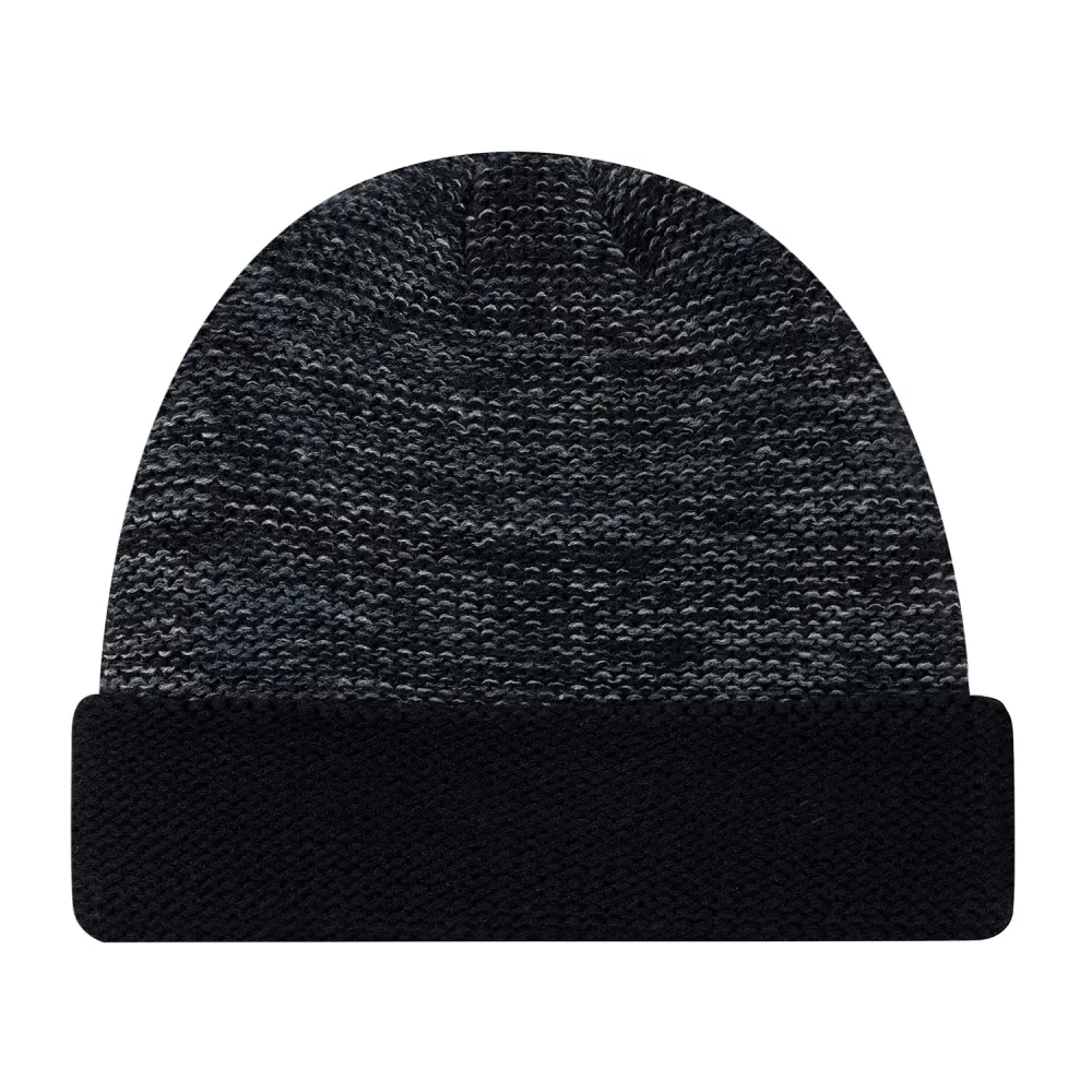 Bonnet à bordure tricotée en mélange