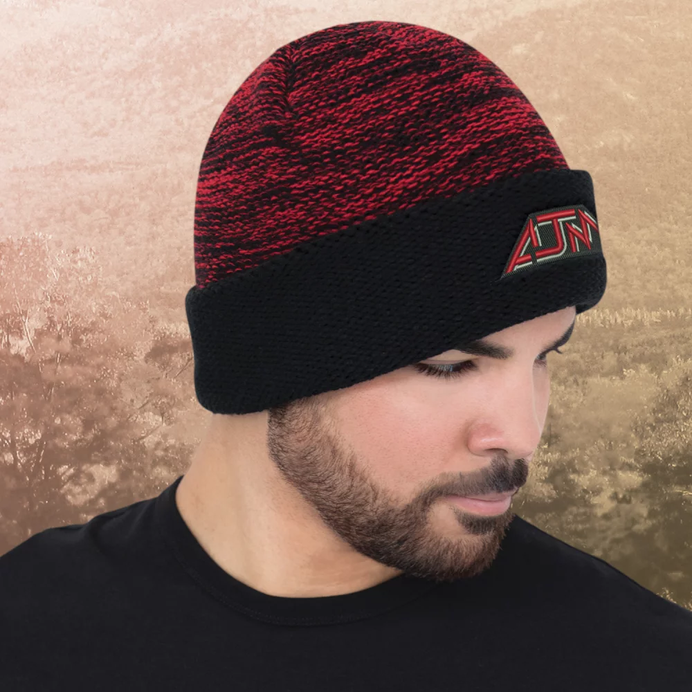 Bonnet à bordure tricotée en mélange