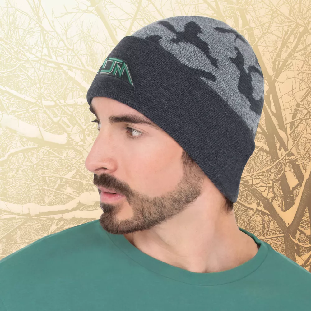 Bonnet à revers camouflage urbain