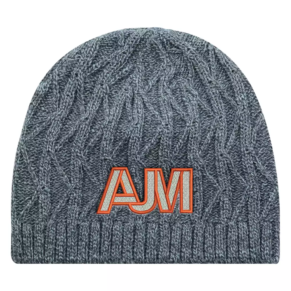 Bonnet à torsades en tricot jacquard