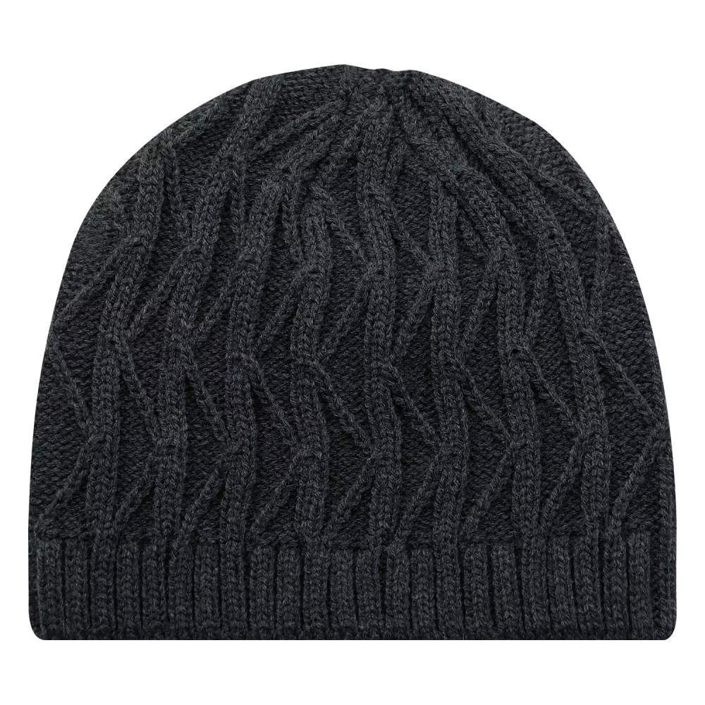 Bonnet à torsades en tricot jacquard