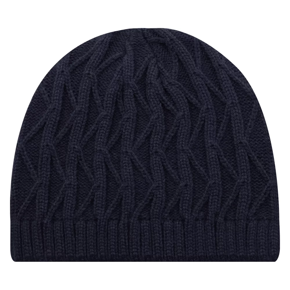 Bonnet à torsades en tricot jacquard