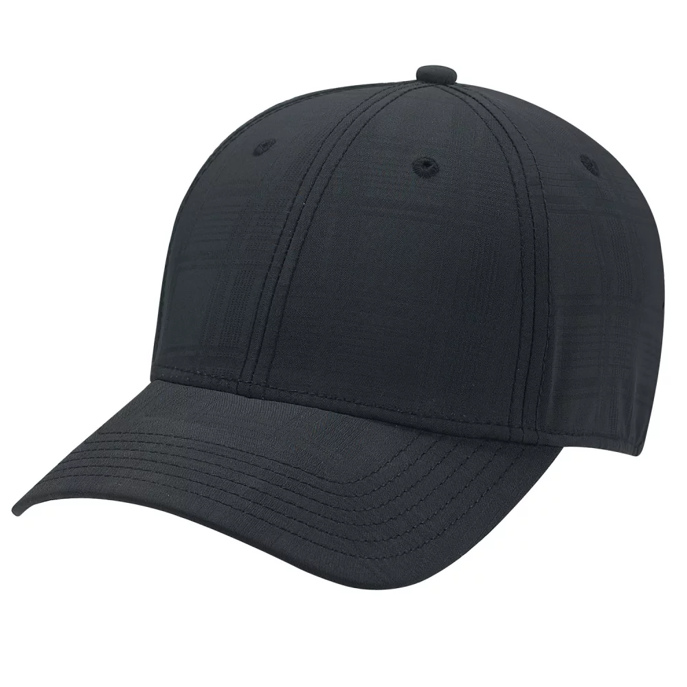 Casquette en polyester à carreaux A-Flex et spandex