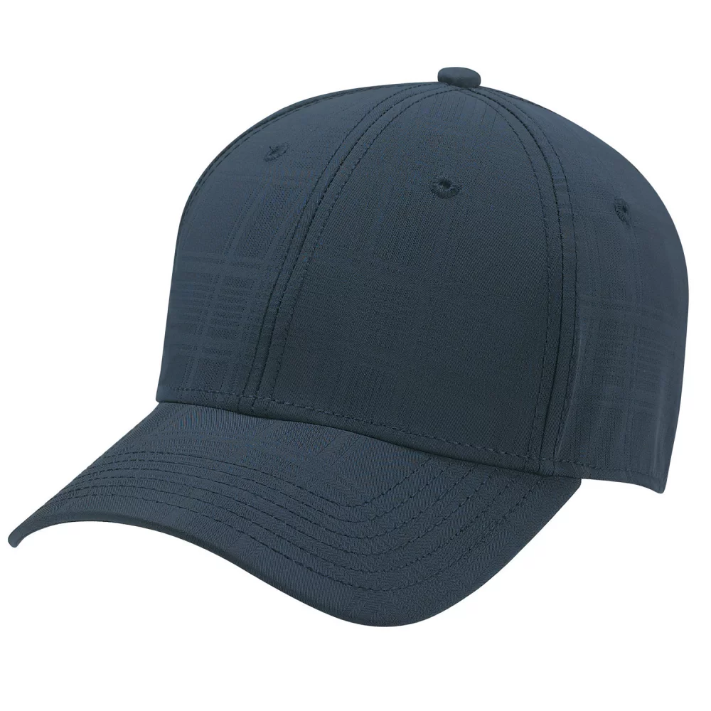 Casquette en polyester à carreaux A-Flex et spandex