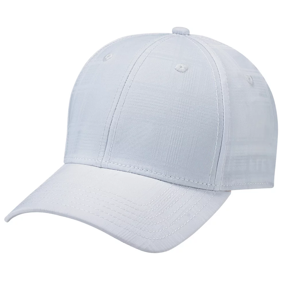 Casquette en polyester à carreaux A-Flex et spandex