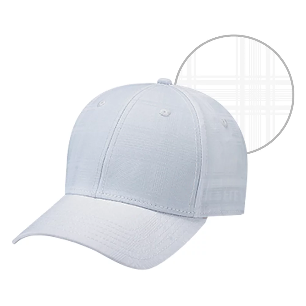 Casquette en polyester à carreaux A-Flex et spandex
