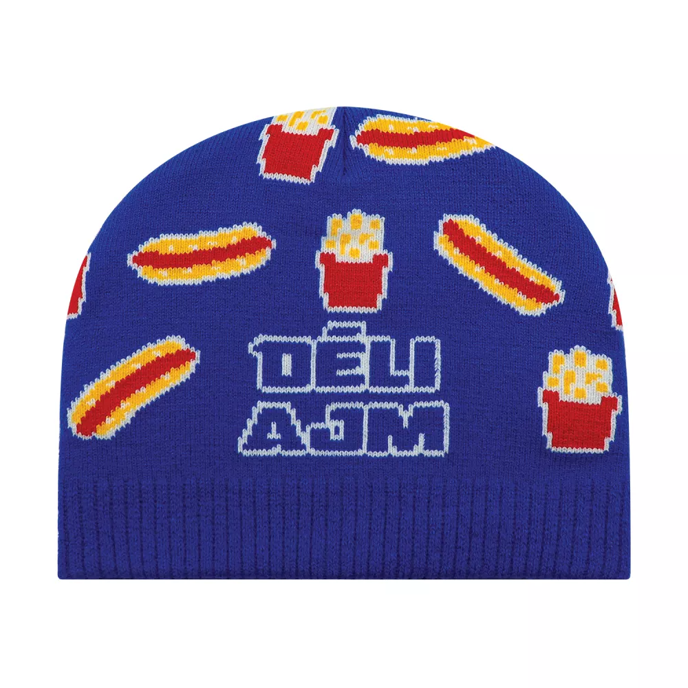 Toque en tricot côtelé personnalisé pour usage domestique