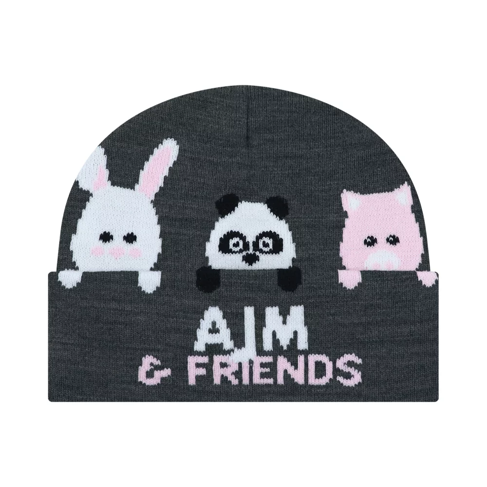 Tuque à revers personnalisée pour enfants/adultes - Bonnet