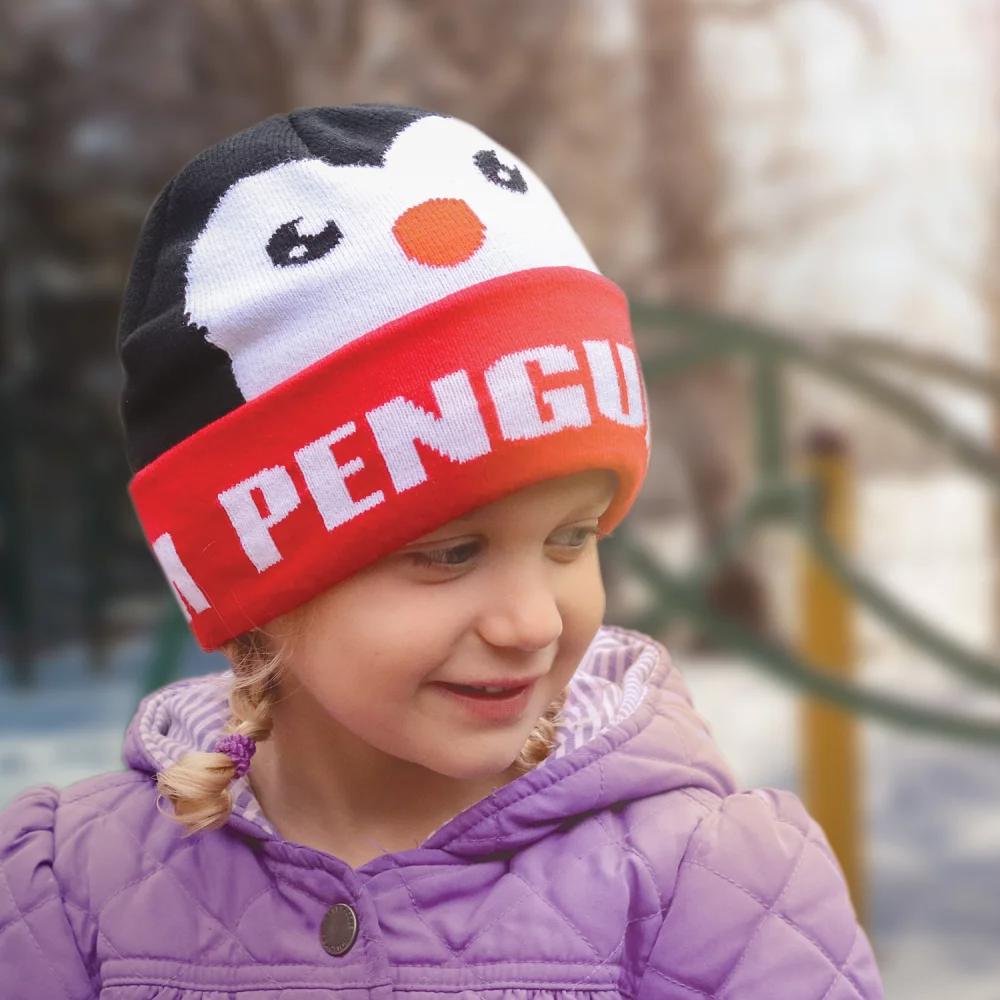 Tuque à revers personnalisée pour enfants/adultes - Bonnet