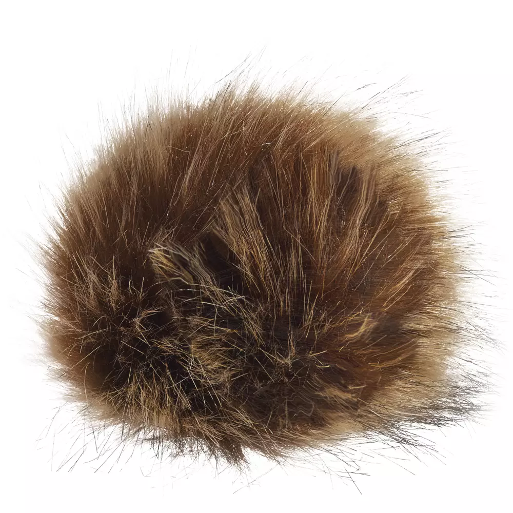 Pompon en fausse fourrure en polyester