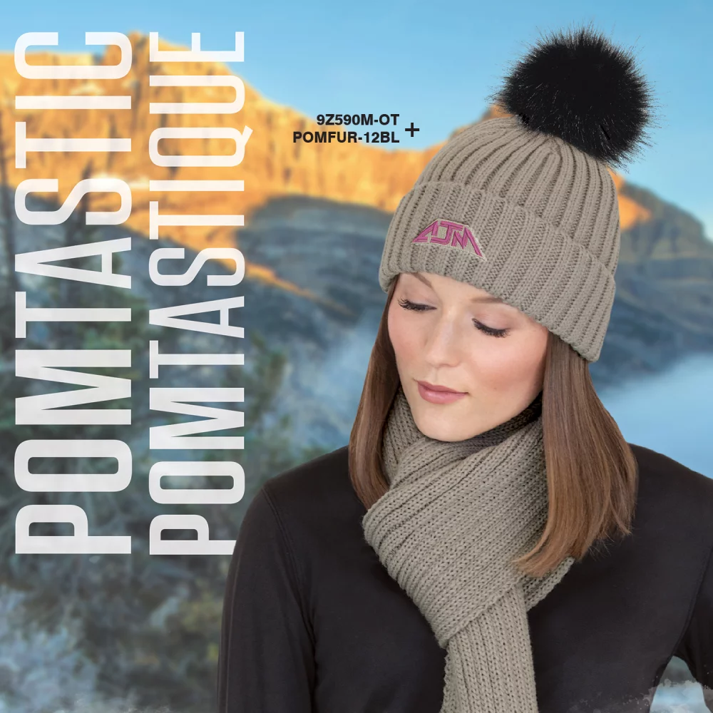 Pompon en fausse fourrure en polyester