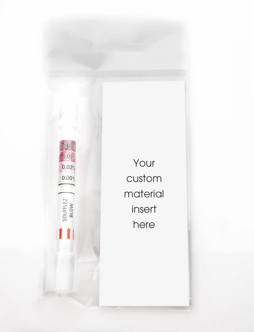 Alcograd Personalized Single-Use Breathalyzer with a tee (breath alcohol tester)