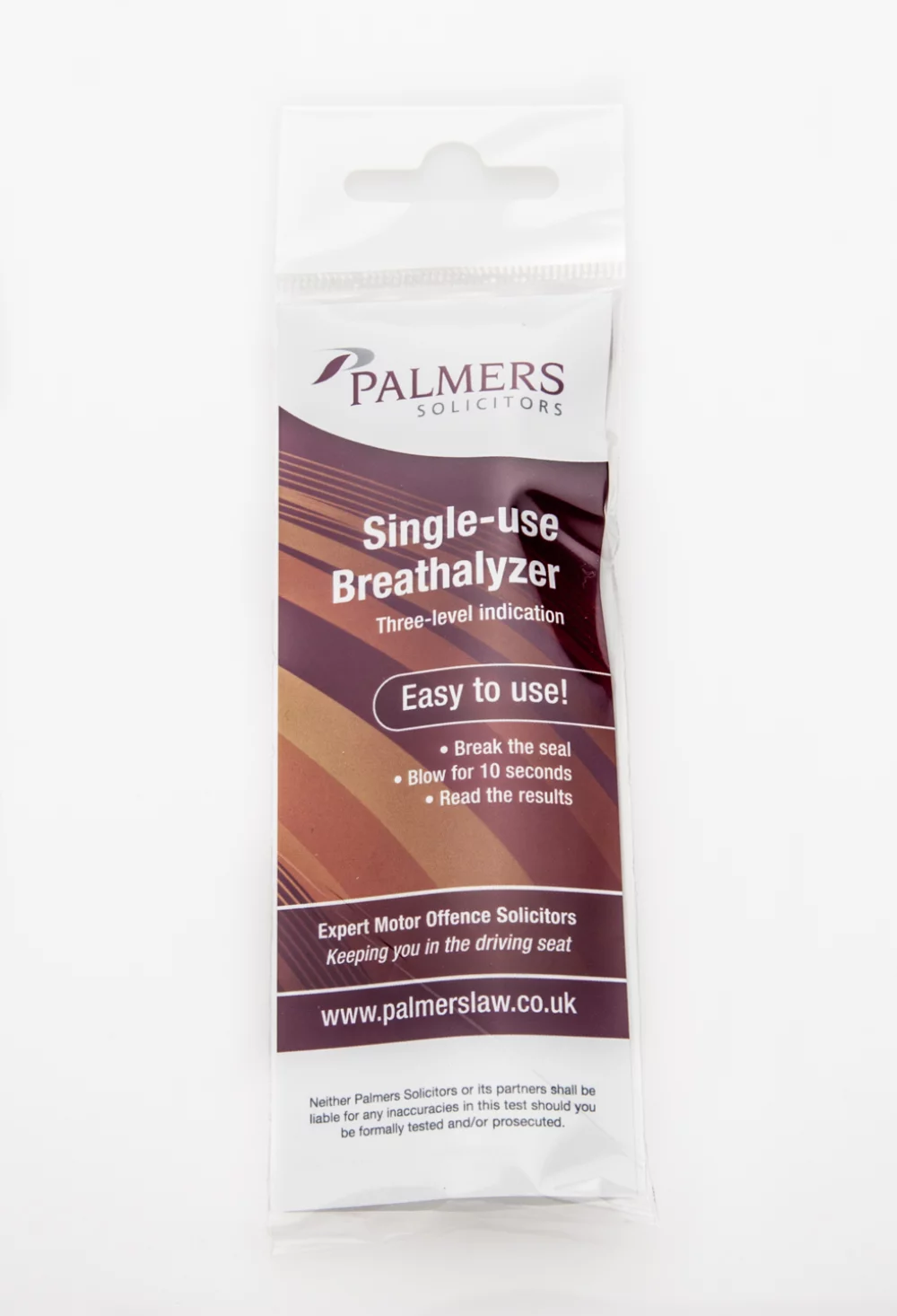 Alcograd Alcootest Personnalisé à Usage Unique - Testeur d'Alcoolémie Respiratoire