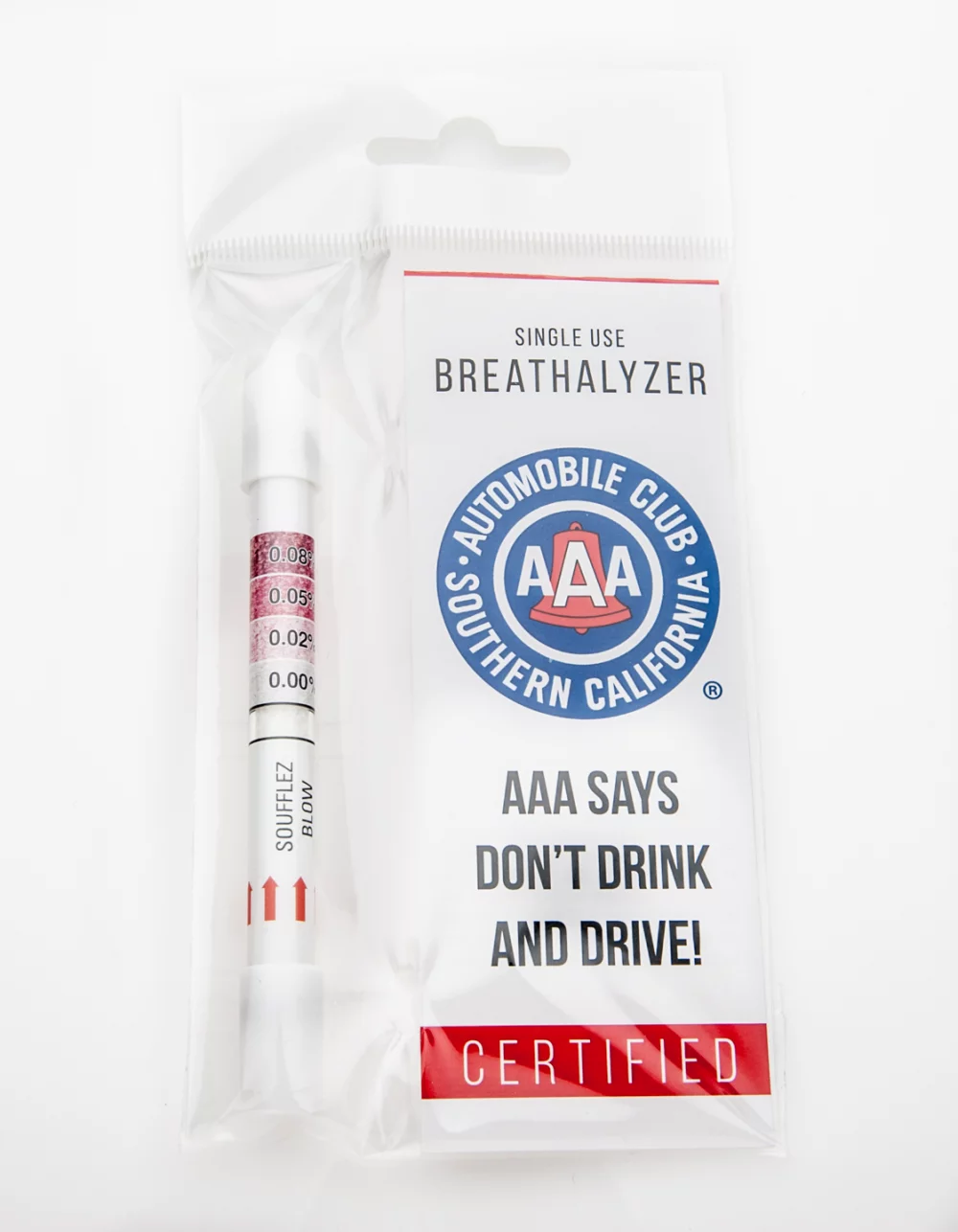 Alcograd Personalized Single-Use Breathalyzer - Breath Alcohol Tester