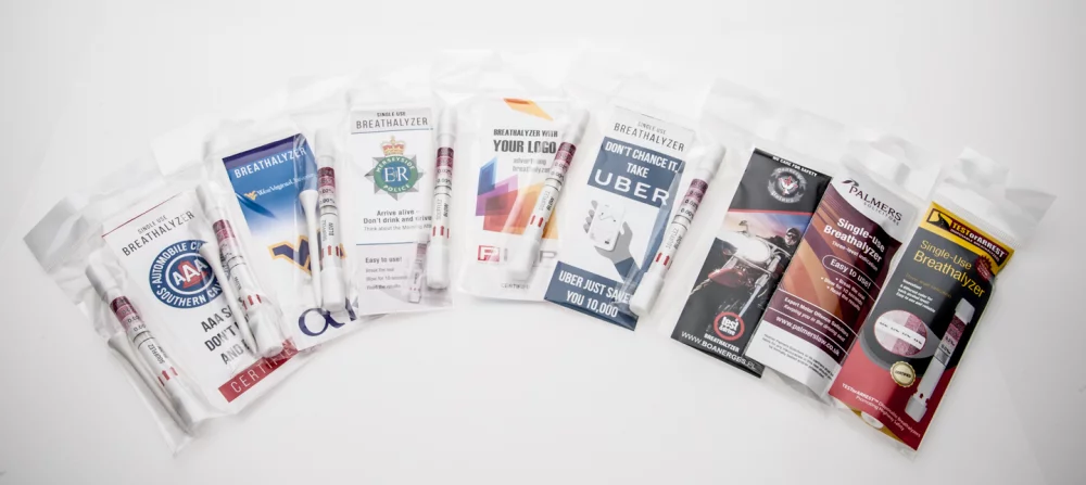 Alcograd Alcootest Personnalisé à Usage Unique - Testeur d'Alcoolémie Respiratoire