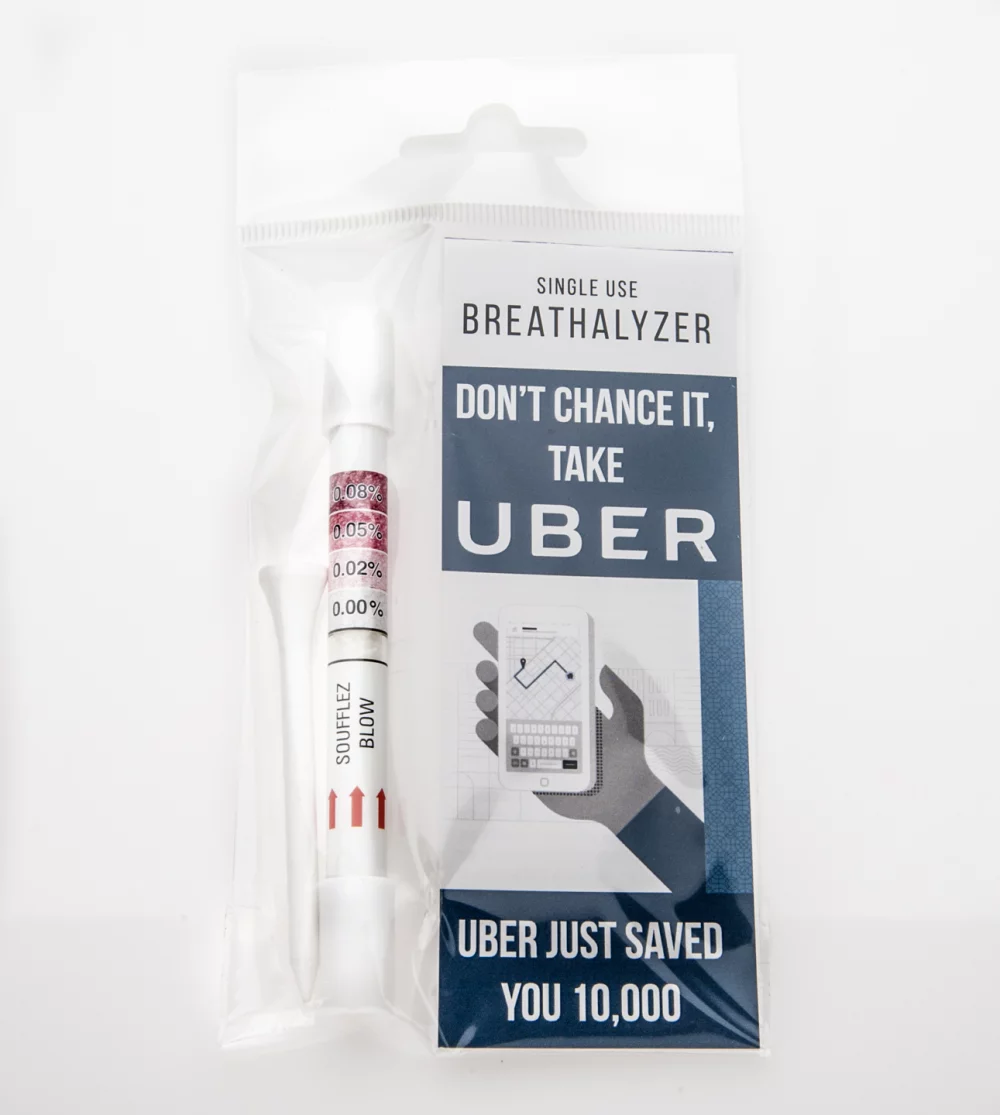 Alcograd Alcootest Personnalisé à Usage Unique - Testeur d'Alcoolémie Respiratoire