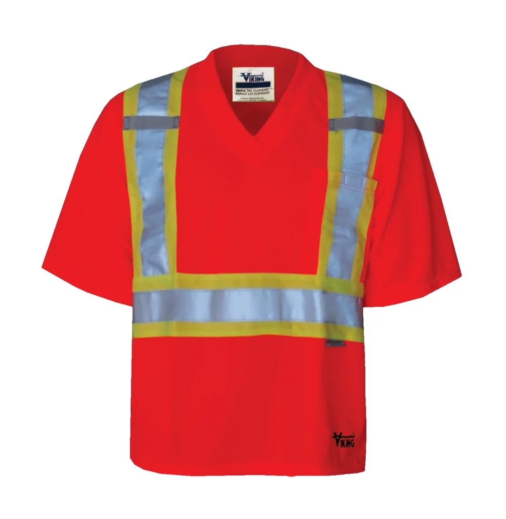 Viking® V-Neck Safety Mesh T-Shirt (Orange)