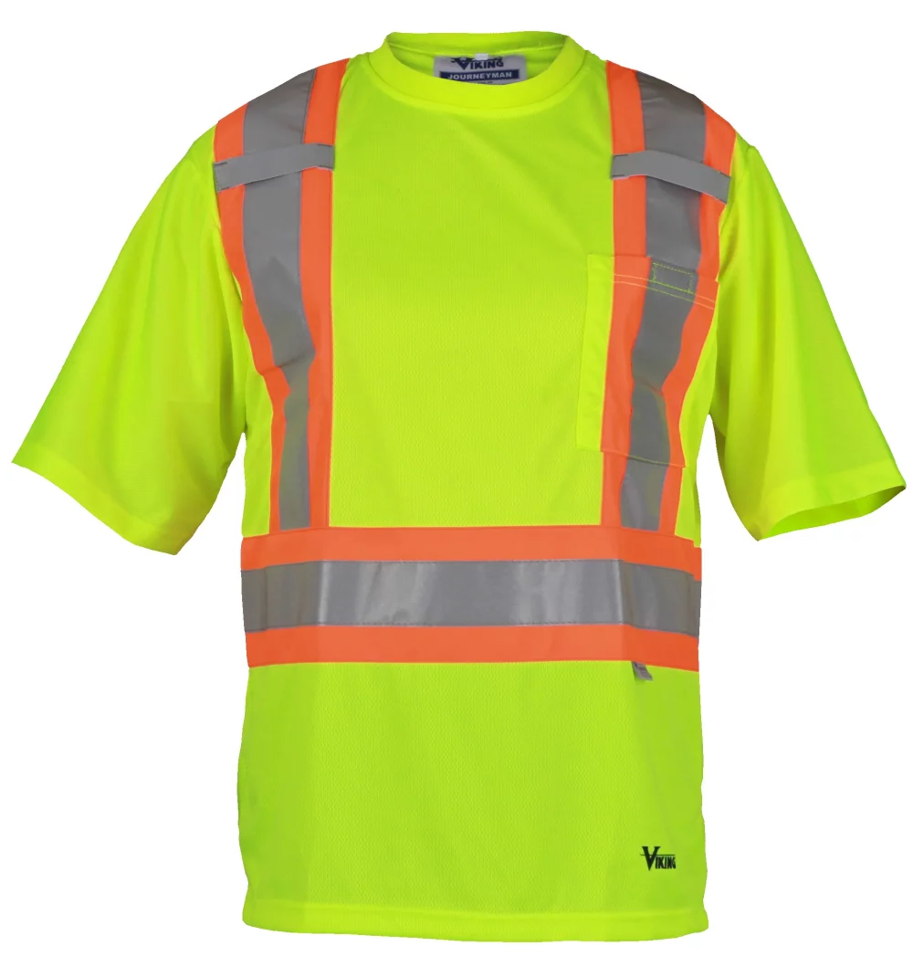 Viking® Double Layered Mesh Crew-Neck Safety T-Shirt (Green)