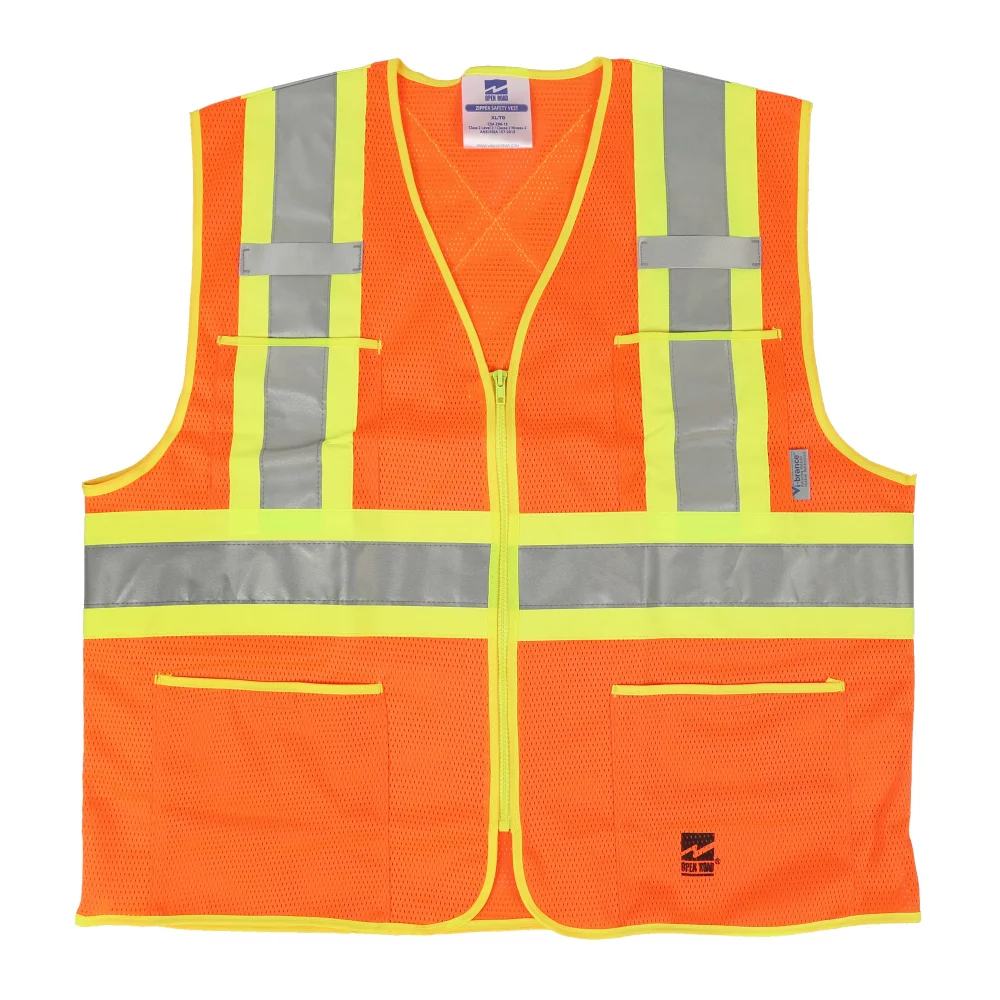Viking® Open Road® Zipper Safety Vest (Orange)
